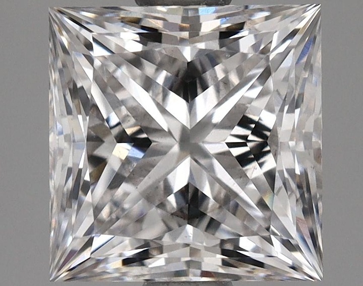 1.62 Carat Princess Shaped Ideal Cut SI1 IGI Certified Lab Grown Diamond