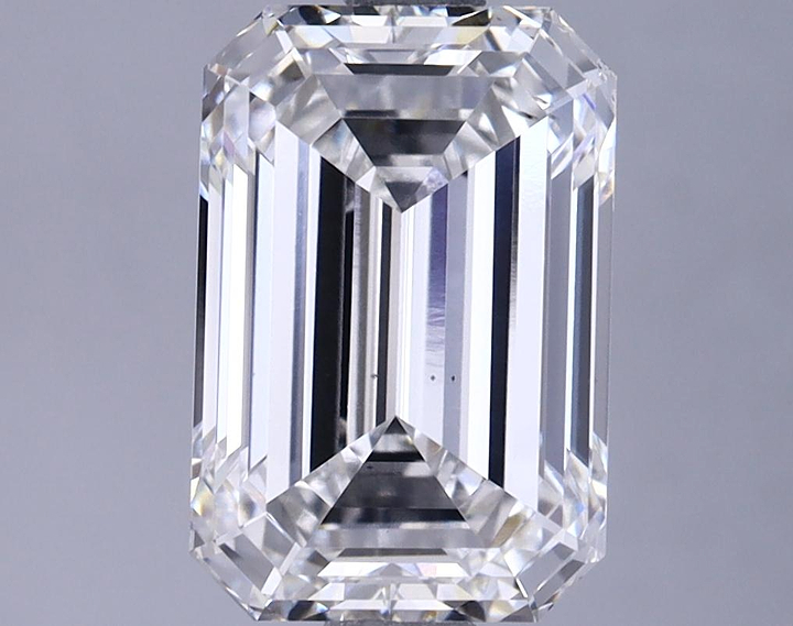 2.63 Carat Emerald Shaped Ideal Cut SI1 GIA Certified Lab Grown Diamond