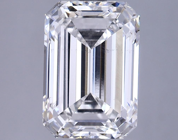 3.66 Carat Emerald Shaped Ideal Cut SI1 GIA Certified Lab Grown Diamond