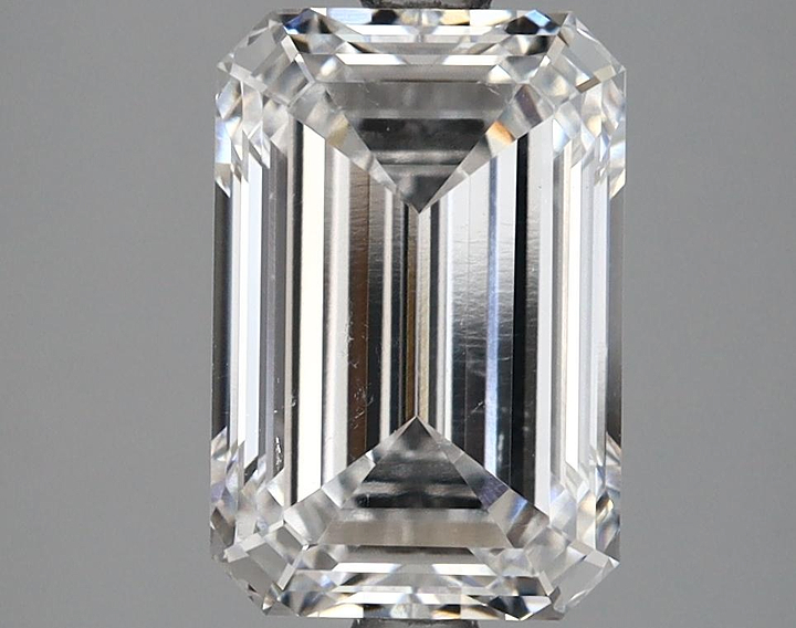 3.14 Carat Emerald Shaped Excellent Cut VS1 GIA Certified Lab Grown Diamond