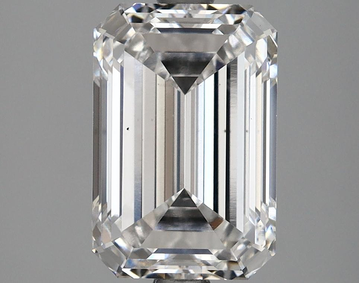 3.04 Carat Emerald Shaped Excellent Cut VS2 GIA Certified Lab Grown Diamond
