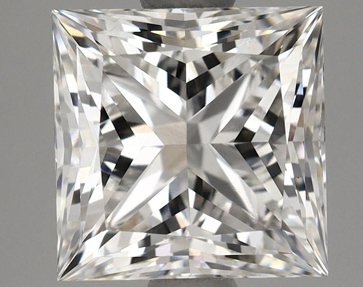 2.14 Carat Princess Shaped Ideal Cut VS2 GIA Certified Lab Grown Diamond