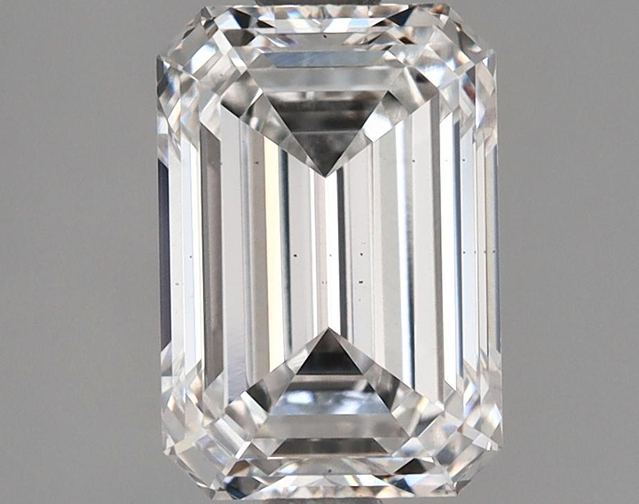 2.03 Carat Emerald Shaped Ideal Cut VS2 GIA Certified Lab Grown Diamond
