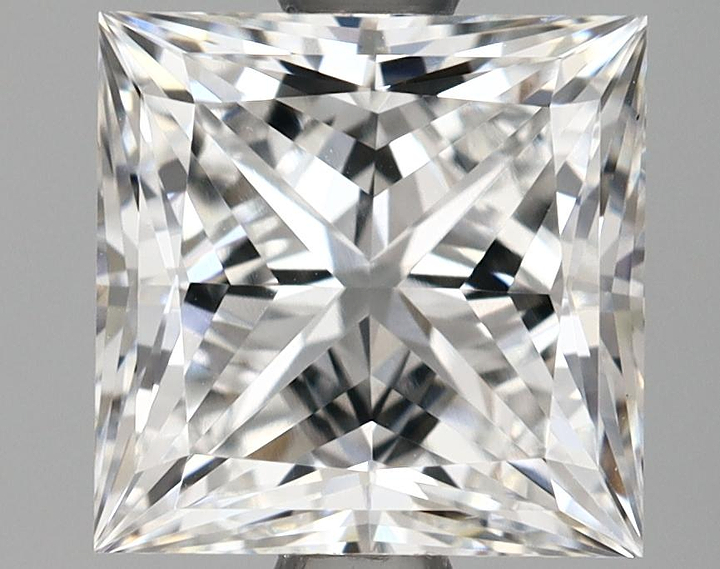 1.82 Carat Princess Shaped Ideal Cut VVS2 IGI Certified Lab Grown Diamond