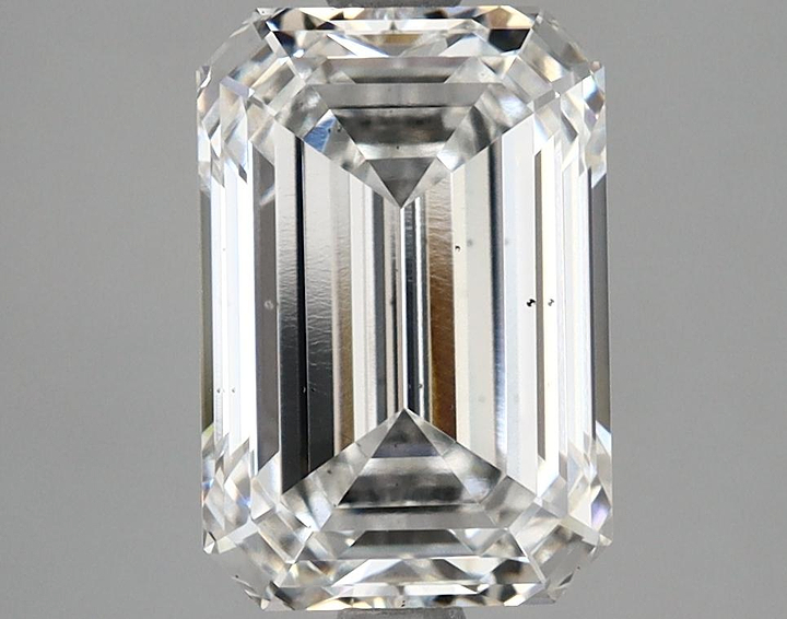 3.19 Carat Emerald Shaped Ideal Cut SI1 IGI Certified Lab Grown Diamond