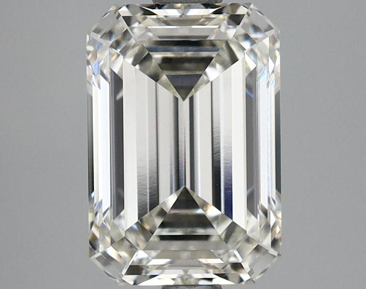 2.69 Carat Emerald Shaped Ideal Cut VVS2 IGI Certified Lab Grown Diamond