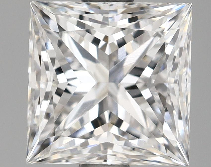 1.7 Carat Princess Shaped Ideal Cut VVS2 IGI Certified Lab Grown Diamond