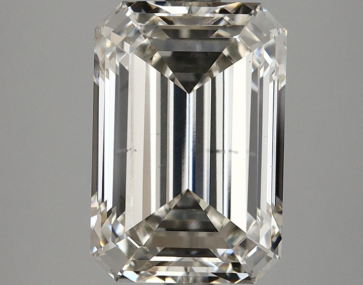 3.86 Carat Emerald Shaped Ideal Cut VS2 IGI Certified Lab Grown Diamond