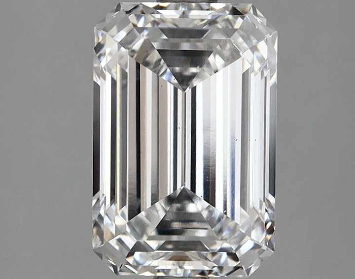 2.66 Carat Emerald Shaped Excellent Cut VS1 IGI Certified Lab Grown Diamond
