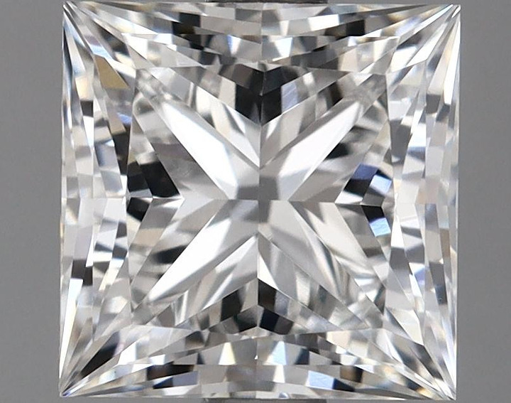 1.84 Carat Princess Shaped Ideal Cut VVS2 IGI Certified Lab Grown Diamond