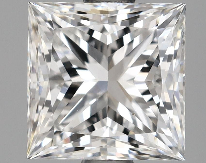 1.66 Carat Princess Shaped Ideal Cut VVS2 IGI Certified Lab Grown Diamond