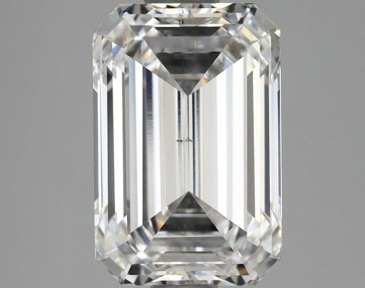 2.85 Carat Emerald Shaped Excellent Cut VS2 IGI Certified Lab Grown Diamond