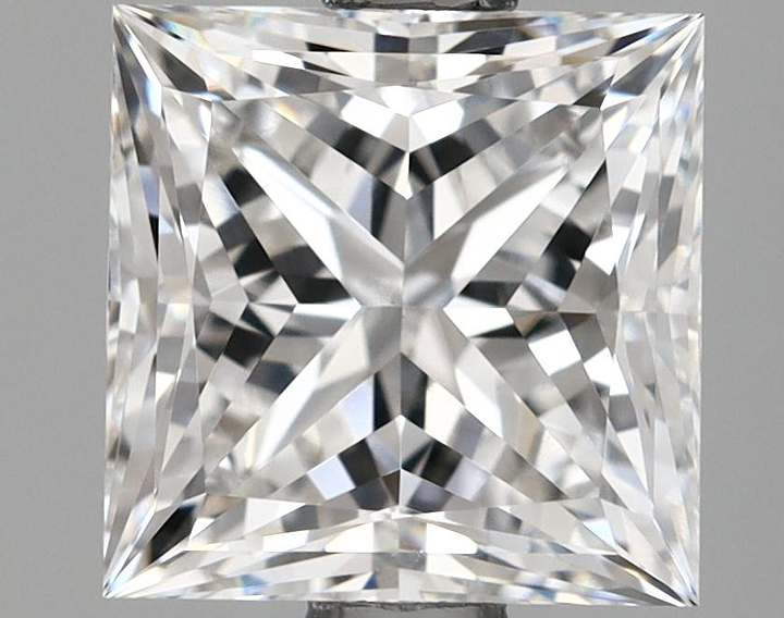 1.69 Carat Princess Shaped Ideal Cut VVS2 IGI Certified Lab Grown Diamond