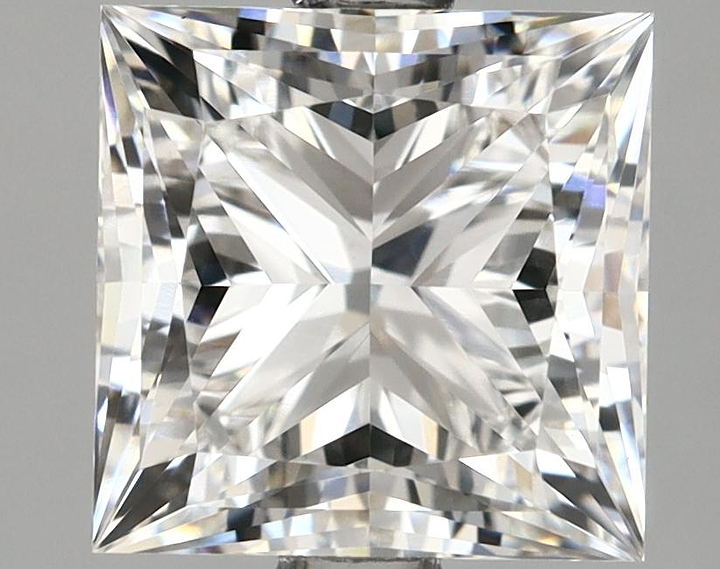 2.5 Carat Princess Shaped Ideal Cut VVS2 IGI Certified Lab Grown Diamond