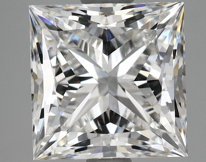 2.81 Carat Princess Shaped Ideal Cut VS1 IGI Certified Lab Grown Diamond
