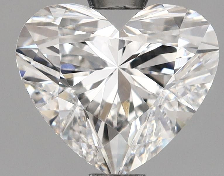 1.4 Carat Heart Shaped Ideal Cut VVS2 IGI Certified Lab Grown Diamond