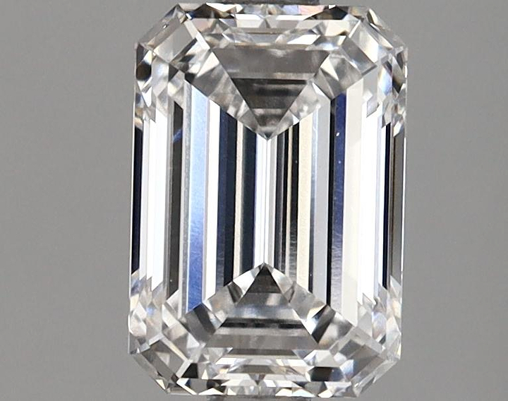 1.69 Carat Emerald Shaped Ideal Cut VVS2 IGI Certified Lab Grown Diamond