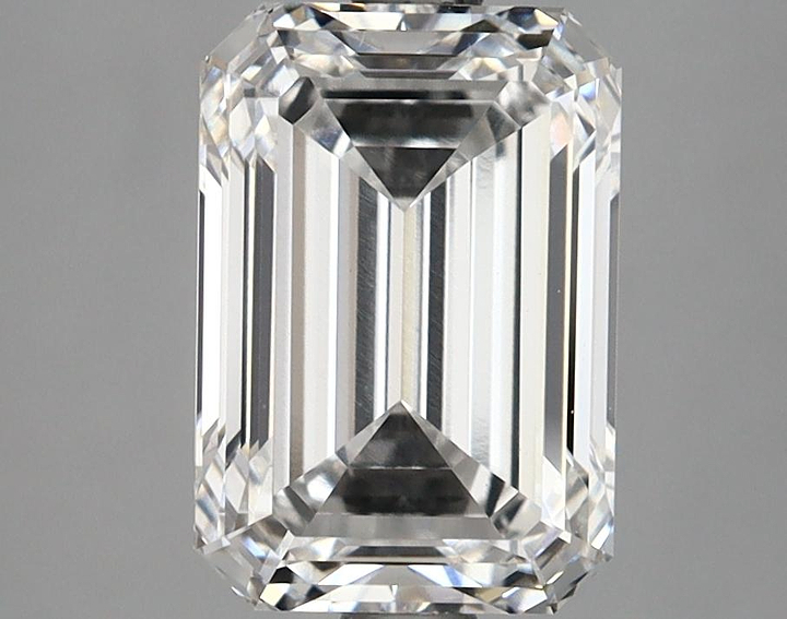 2.85 Carat Emerald Shaped Ideal Cut VS1 IGI Certified Lab Grown Diamond