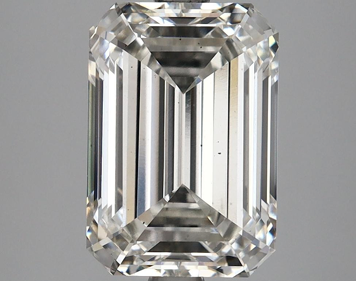 3.45 Carat Emerald Shaped Ideal Cut VS2 IGI Certified Lab Grown Diamond