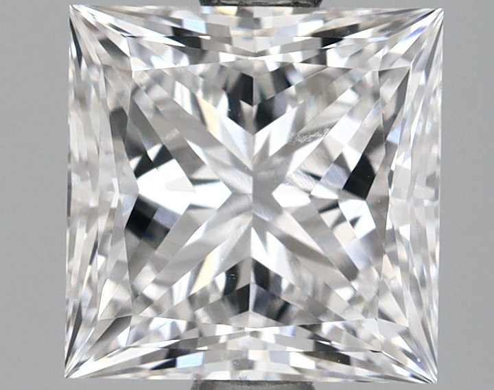 1.68 Carat Princess Shaped Ideal Cut VVS2 IGI Certified Lab Grown Diamond