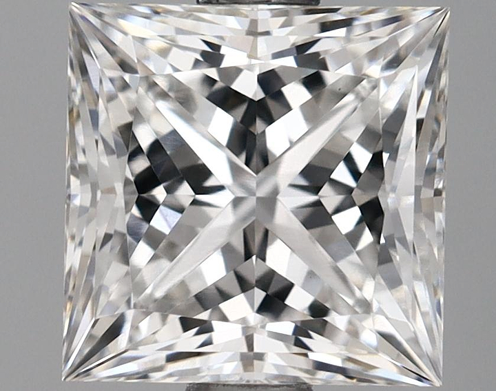1.69 Carat Princess Shaped Ideal Cut VVS2 IGI Certified Lab Grown Diamond