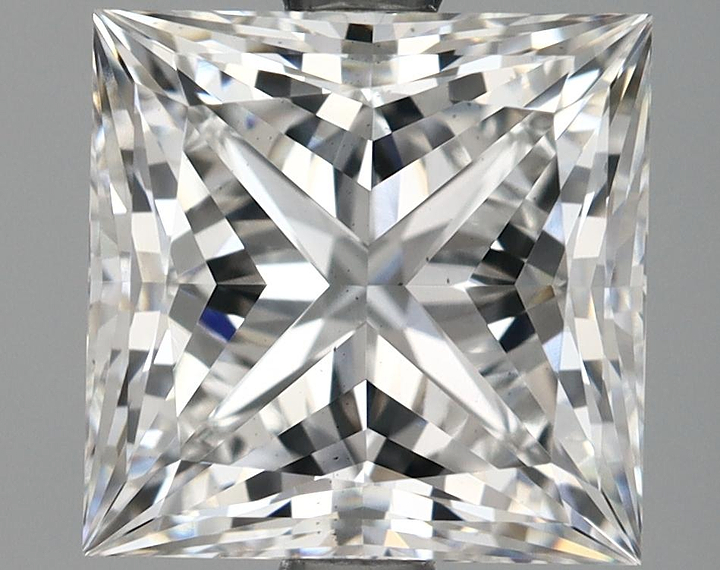 2.69 Carat Princess Shaped Ideal Cut VS2 IGI Certified Lab Grown Diamond