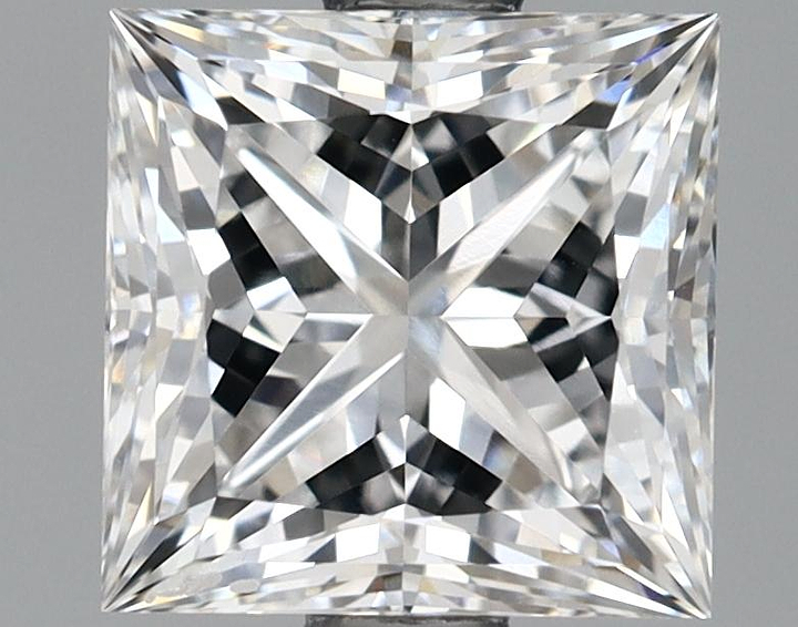 1.68 Carat Princess Shaped Ideal Cut VVS2 IGI Certified Lab Grown Diamond