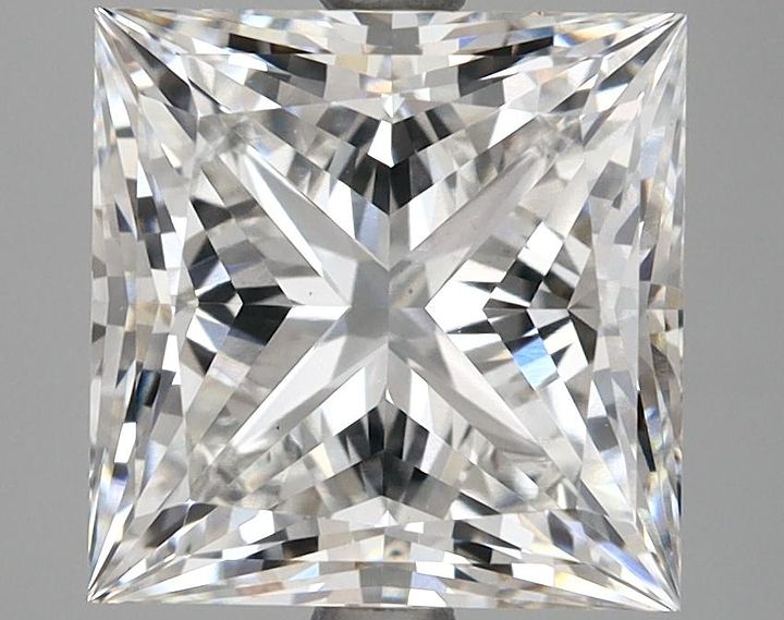 4.22 Carat Princess Shaped Ideal Cut VS1 IGI Certified Lab Grown Diamond