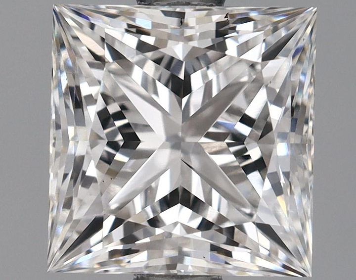 1.69 Carat Princess Shaped Ideal Cut VVS2 IGI Certified Lab Grown Diamond