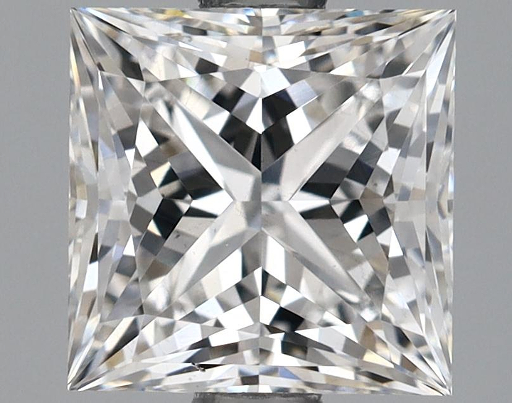 1.69 Carat Princess Shaped Ideal Cut VS2 IGI Certified Lab Grown Diamond