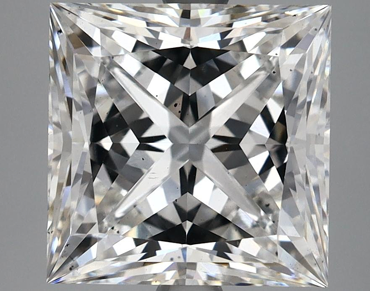 4.63 Carat Princess Shaped Ideal Cut SI1 IGI Certified Lab Grown Diamond