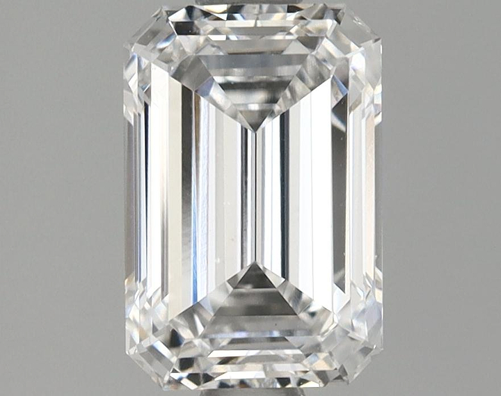 1.47 Carat Emerald Shaped Excellent Cut VVS2 IGI Certified Lab Grown Diamond