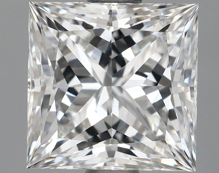 1.69 Carat Princess Shaped Ideal Cut VVS2 IGI Certified Lab Grown Diamond