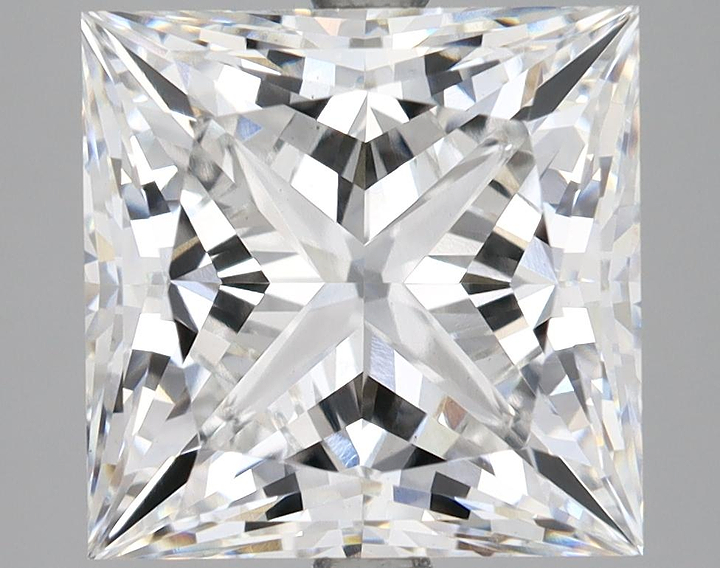6.77 Carat Princess Shaped Ideal Cut VS1 IGI Certified Lab Grown Diamond