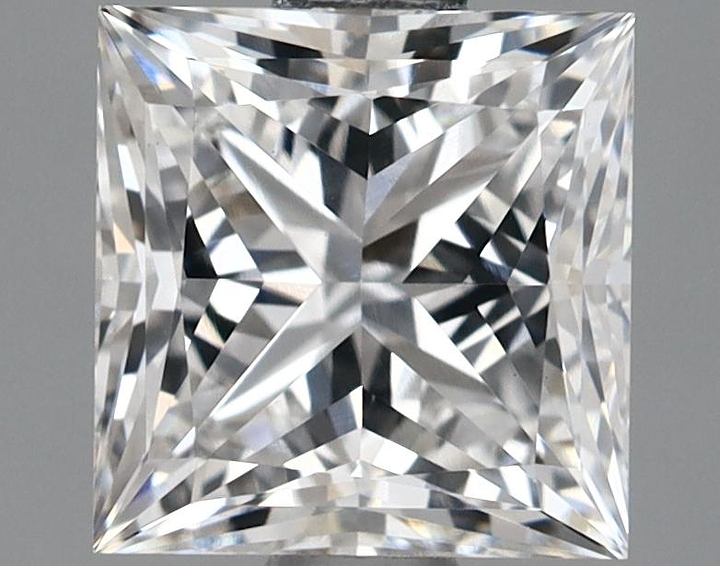 1.39 Carat Princess Shaped Ideal Cut VVS2 IGI Certified Lab Grown Diamond
