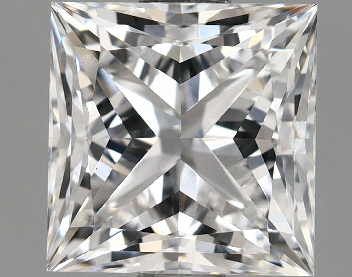 1.69 Carat Princess Shaped Ideal Cut VS1 IGI Certified Lab Grown Diamond