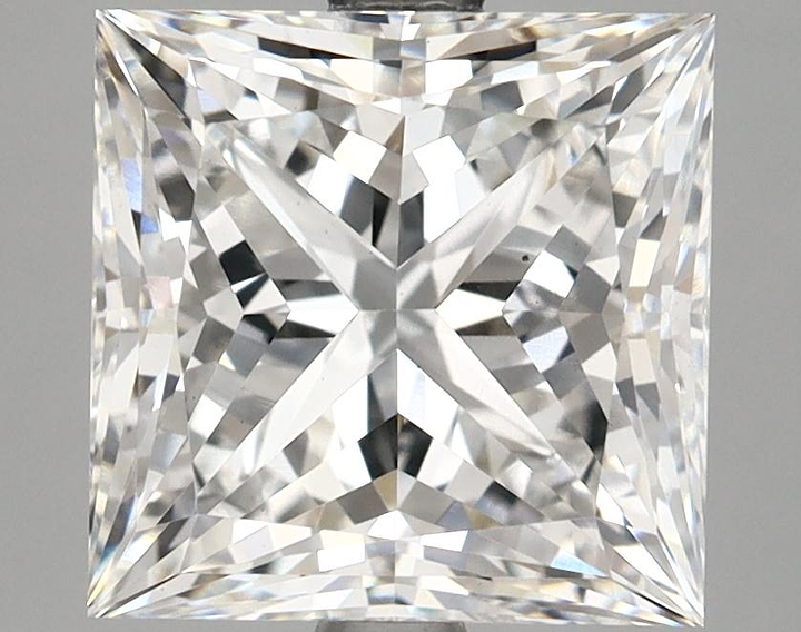 4.19 Carat Princess Shaped Ideal Cut VS2 IGI Certified Lab Grown Diamond