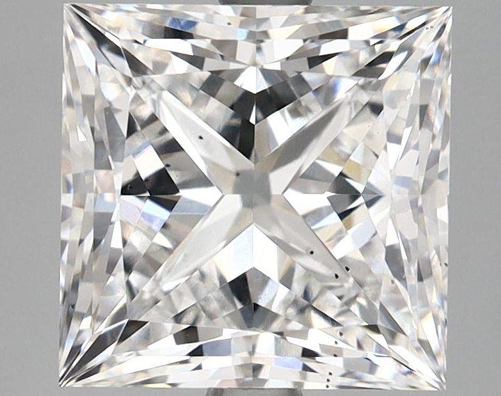 4.01 Carat Princess Shaped Ideal Cut SI1 IGI Certified Lab Grown Diamond