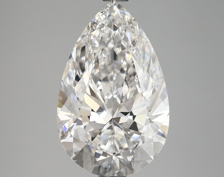 3.8 Carat Pear Shaped Ideal Cut VVS2 IGI Certified Lab Grown Diamond