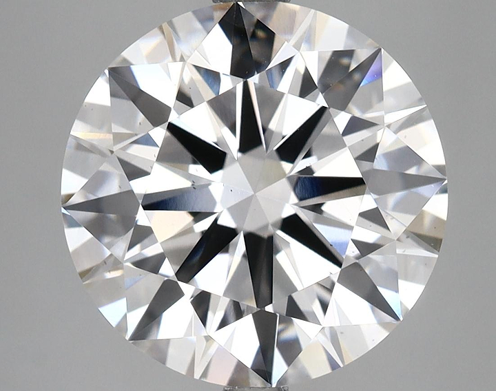 6.09 Carat Round Shaped Ideal Cut VS2 IGI Certified Lab Grown Diamond