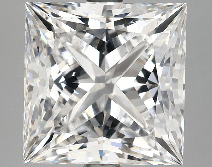 5.01 Carat Princess Shaped Ideal Cut VS1 IGI Certified Lab Grown Diamond