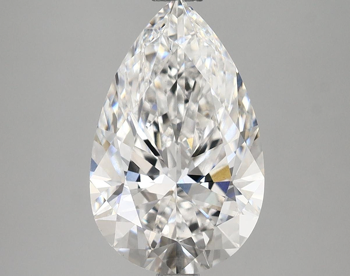 3.16 Carat Pear Shaped Ideal Cut VS1 IGI Certified Lab Grown Diamond