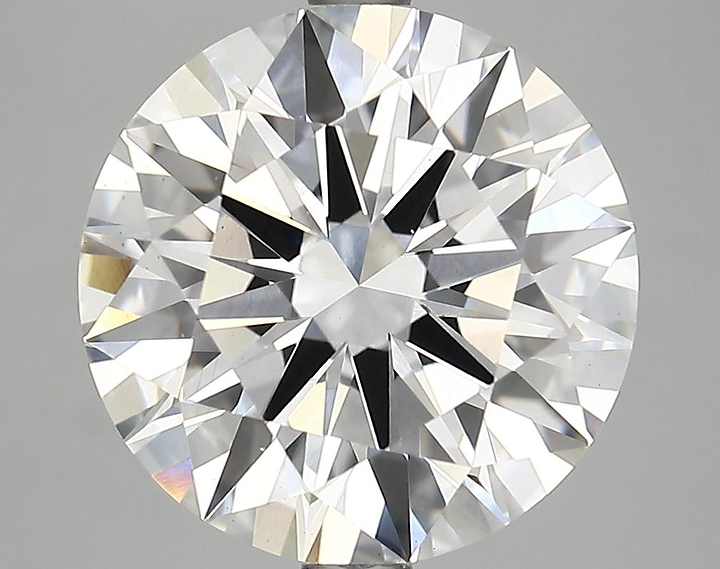 5.54 Carat Round Shaped Ideal Cut VS2 IGI Certified Lab Grown Diamond