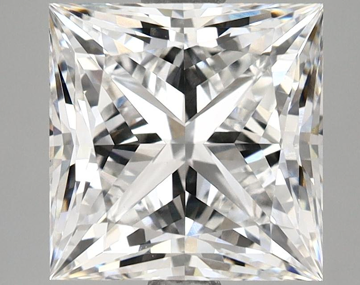 3.71 Carat Princess Shaped Ideal Cut VS1 IGI Certified Lab Grown Diamond