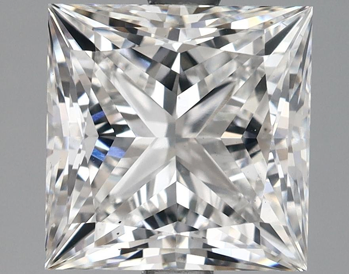 2.84 Carat Princess Shaped Ideal Cut VS1 IGI Certified Lab Grown Diamond