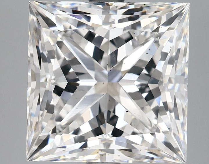 5.26 Carat Princess Shaped Ideal Cut VS2 IGI Certified Lab Grown Diamond
