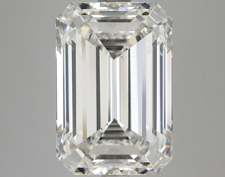 6.78 Carat Emerald Shaped Excellent Cut VS1 IGI Certified Lab Grown Diamond