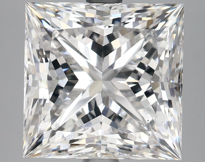 4.94 Carat Princess Shaped Ideal Cut VS2 IGI Certified Lab Grown Diamond