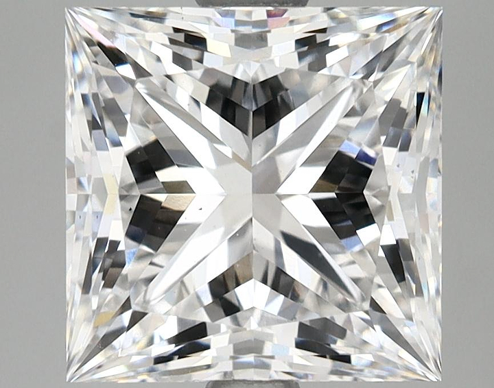 4.43 Carat Princess Shaped Ideal Cut VS1 IGI Certified Lab Grown Diamond