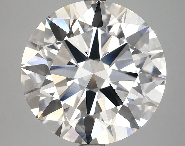 5.97 Carat Round Shaped Excellent Cut VVS2 IGI Certified Lab Grown Diamond